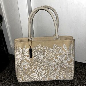 The Oscar de la Renta floral canvas tote bag from the Neiman Marcus Collection
